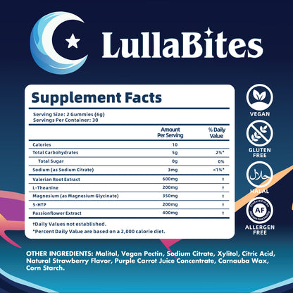 LULLA BITES - Natural Sleeping Gummies