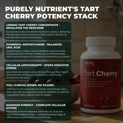 Veloir Tart Cherry Extract — Support Healthy Inflammatory Response & Uric Acid Balance